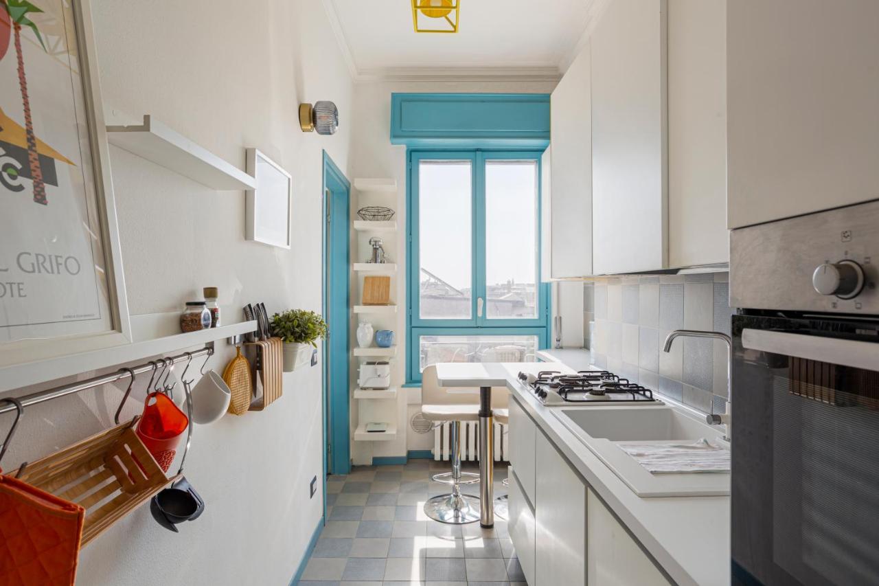 Апартаменты The Blue Nest With A View - 7Th Floor- Via Palestrina Милан Экстерьер фото